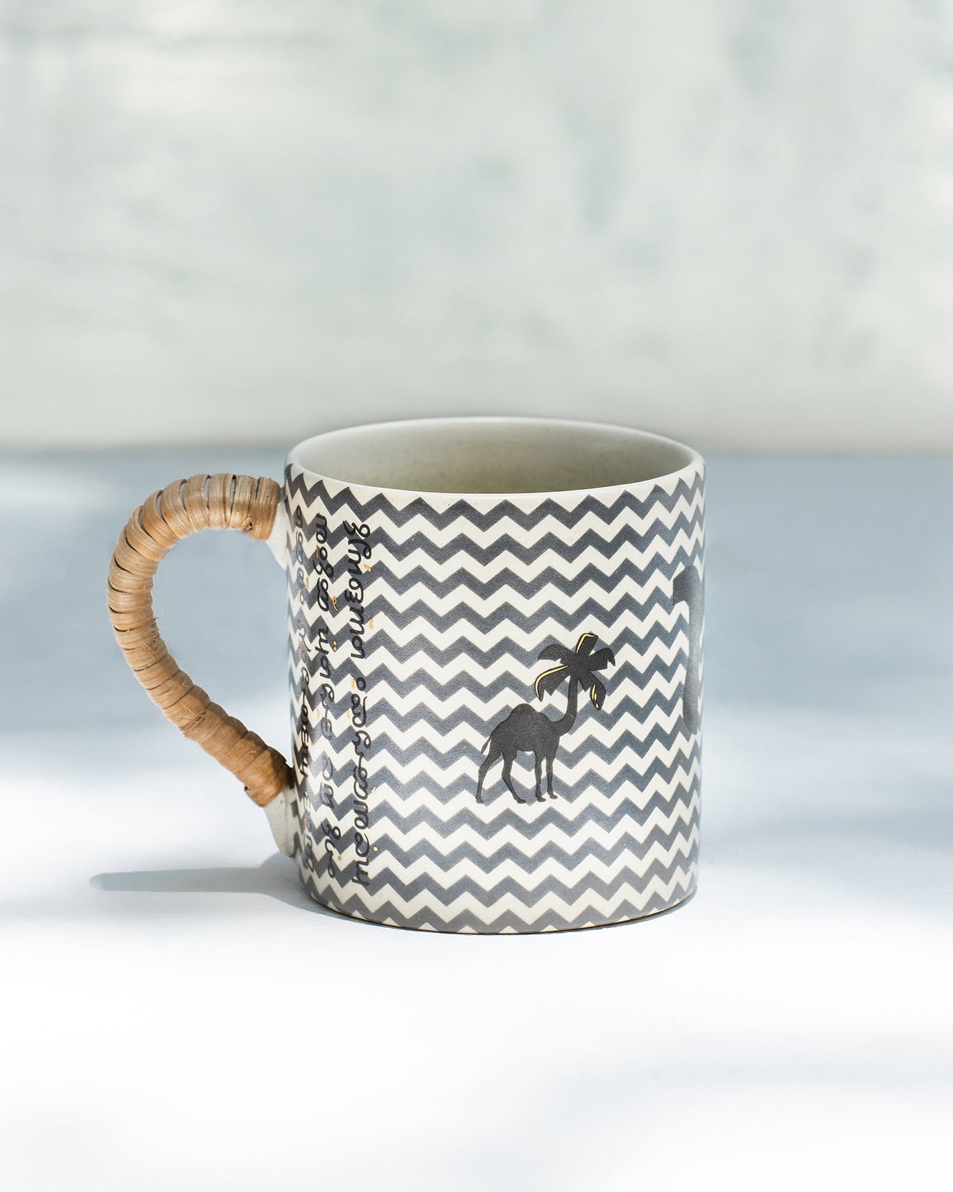 Camel Palm Straight Mug