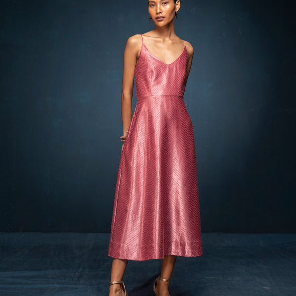 Salmon pink hotsell cocktail dress