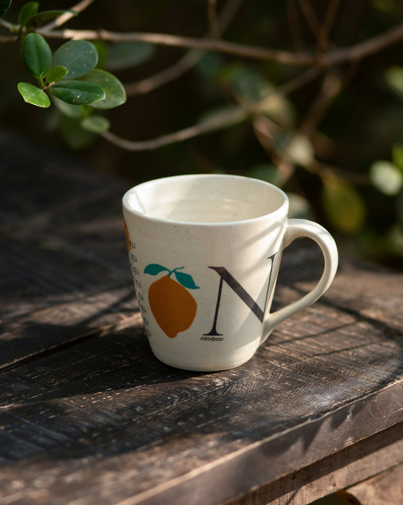 Alphabet N Mug - Stoneware